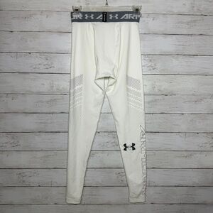 Under Armour HeatGear Compression tights leggings white size small